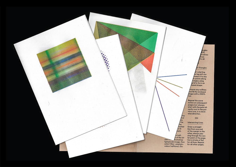 for portfolio img <del>Gradient Squares, Halftone Circles, Directional Triangles, Intersecting Lines</del>