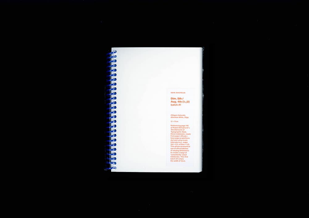 <del>Blank Sketchbooks (Batch #1)</del>