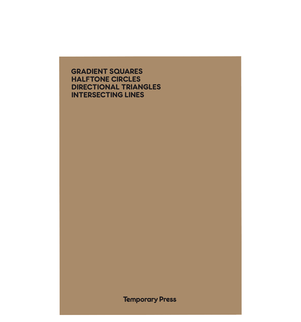 <del>Gradient Squares, Halftone Circles, Directional Triangles, Intersecting Lines</del>