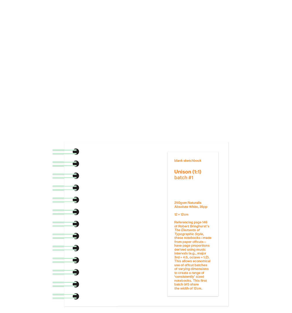 <del>Blank Sketchbooks (Batch #1)</del>