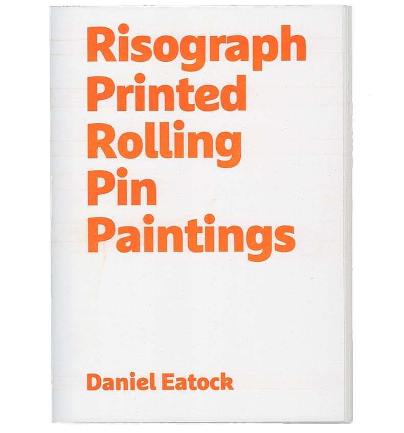 Risograph Printed Rolling Pin Paintings